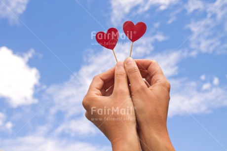 Fair Trade Photo Blue, Clouds, Colour image, Day, Fathers day, Gift, Hands, Heart, Horizontal, Love, Marriage, Mothers day, Outdoor, Peru, Red, Sky, South America, Thank you, Valentines day, Wedding