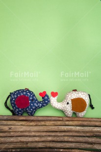 Fair Trade Photo Animals, Colour image, Couple, Elephant, Green, Heart, Love, Marriage, Peru, Red, South America, Textile, Valentines day, Wedding