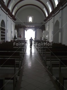 Fair Trade Photo Building, Christianity, Church, Colour image, Day, Indoor, One man, People, Peru, Religion, South America, Spirituality, Vertical