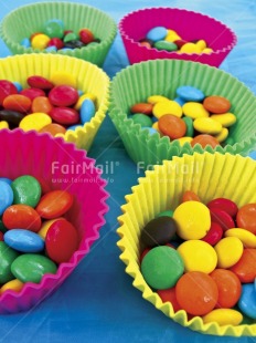 Fair Trade Photo Birthday, Closeup, Colour image, Colourful, Cupcake, Indoor, Invitation, Multi-coloured, Party, Peru, South America, Studio, Sweets, Vertical