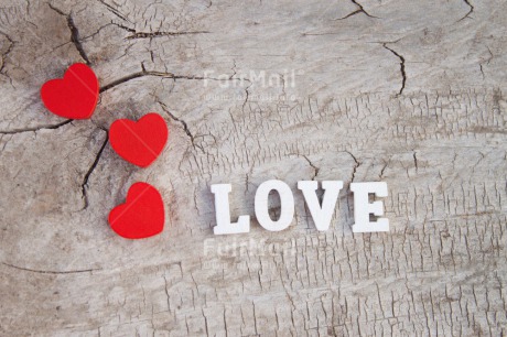 Fair Trade Photo Colour image, Heart, Horizontal, Letters, Love, Marriage, Outdoor, Peru, Red, South America, Table, Text, Valentines day, Wedding, Wood