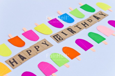 Fair Trade Photo Birthday, Colour image, Colourful, Horizontal, Icicle, Letters, Peru, South America