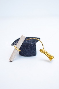 Fair Trade Photo Clothing, Colour image, Congratulations, Diploma, Hat, Indoor, Peru, South America, Success, Vertical, White