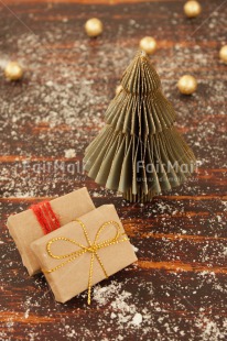 Fair Trade Photo Christmas, Christmas ball, Christmas decoration, Christmas tree, Colour image, Peru, Snow, South America, Vertical, Wood