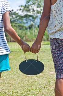 Fair Trade Photo Blackboard, Colour image, Friend, Friendship, Hand, Peru, South America, Tarapoto travel, Vertical