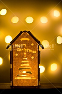 Fair Trade Photo Chachapoyas, Christmas, Christmas decoration, Colour image, Light, Peru, South America, Vertical, Yellow