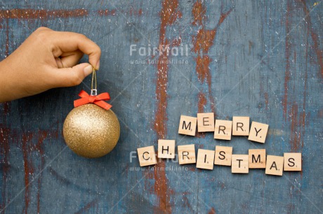 Fair Trade Photo Blue, Body, Christmas, Christmas ball, Christmas decoration, Colour, Colour image, Hand, Horizontal, Letter, Object, Place, South America, Text