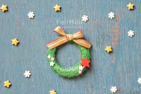 Fair Trade Photo Blue, Christmas, Christmas decoration, Colour, Colour image, Garland, Horizontal, Object, Place, Snowflake, South America, Staple, Star