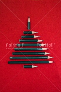 Fair Trade Photo Black, Christmas, Christmas decoration, Christmas tree, Colour, Colour image, Object, Pencil, Peru, Place, Red, South America, Vertical
