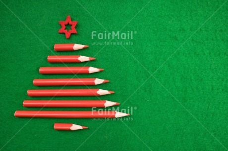 Fair Trade Photo Christmas, Christmas decoration, Christmas tree, Colour, Colour image, Green, Horizontal, Object, Pencil, Peru, Place, Red, South America, Star