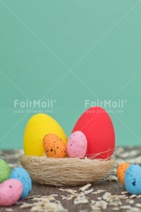 Fair Trade Photo Adjective, Colour, Easter, Egg, Food and alimentation, Nest, Object, Vertical