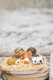 Fair Trade Photo Activity, Adjective, Celebrating, Christmas, Christmas decoration, Creche, Family, Object, People, Present, Snow, Vertical