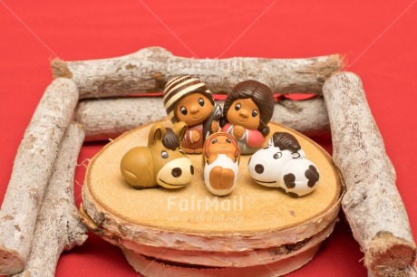 Fair Trade Photo Activity, Adjective, Celebrating, Christianity, Christmas, Christmas decoration, Colour, Creche, Family, Horizontal, Object, People, Present, Red