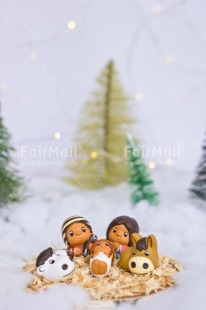 Fair Trade Photo Activity, Adjective, Celebrating, Christmas, Christmas decoration, Christmas tree, Creche, Family, Light, Nature, Object, People, Present, Snow, Vertical