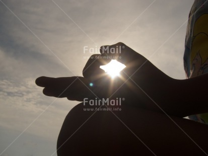 Fair Trade Photo Activity, Closeup, Colour image, Evening, Hand, Horizontal, Light, Meditating, One girl, Outdoor, People, Peru, South America, Spirituality, Yoga