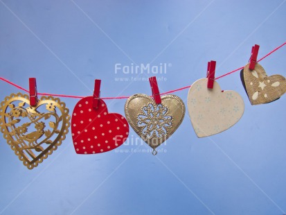 Fair Trade Photo Blue, Closeup, Clouds, Colour image, Day, Heart, Horizontal, Love, Mothers day, Outdoor, Peru, Red, Sky, South America, Summer, Valentines day