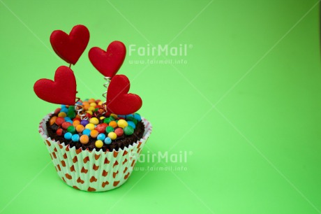 Fair Trade Photo Birthday, Closeup, Colour image, Colourful, Cupcake, Heart, Love, Peru, South America, Studio, Sweets, Valentines day