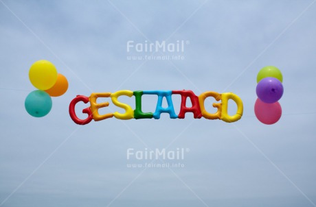 Fair Trade Photo Balloon, Clouds, Colour image, Colourful, Congratulations, Exams, Letter, Party, Peru, Sky, South America