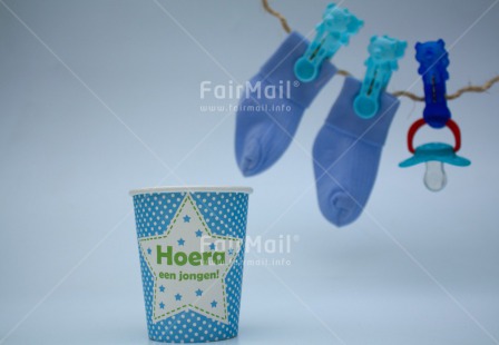 Fair Trade Photo Blue, Boy, Closeup, Horizontal, Letter, New baby, People, Peru, Sock, South America, Studio