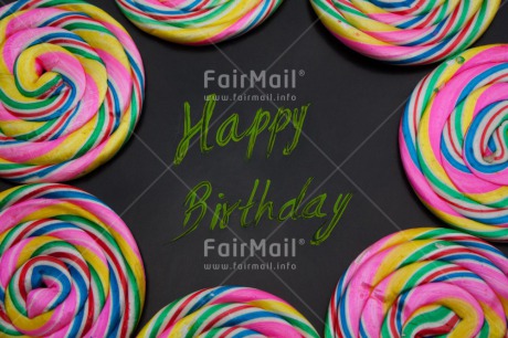 Fair Trade Photo Birthday, Closeup, Congratulations, Horizontal, Letter, Lollipop, Peru, South America