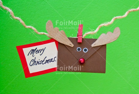 Fair Trade Photo Christmas, Colour image, Envelope, Horizontal, Peru, Reindeer, South America