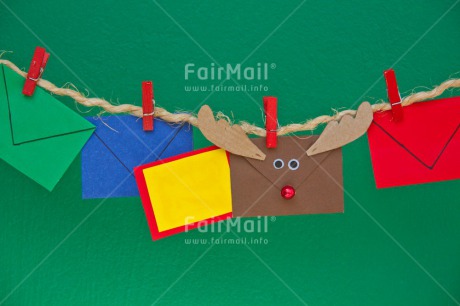 Fair Trade Photo Christmas, Colour image, Envelope, Horizontal, Peru, Reindeer, South America