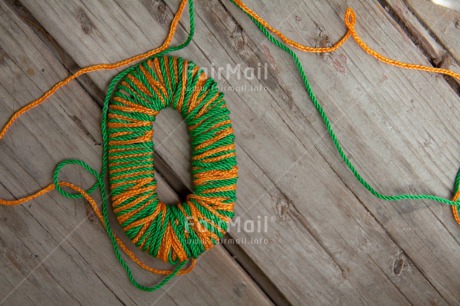 Fair Trade Photo Circle, Colour image, Green, Horizontal, Peru, Round, South America, Wood, Wool, Zero