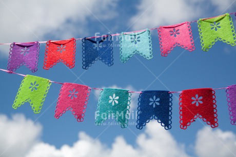 Fair Trade Photo Birthday, Clouds, Colour image, Flag, Horizontal, Invitation, Party, Peru, Sky, South America