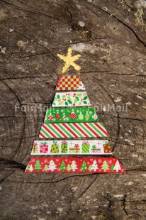 Fair Trade Photo Christmas, Colour image, Peru, South America, Star, Tree, Vertical