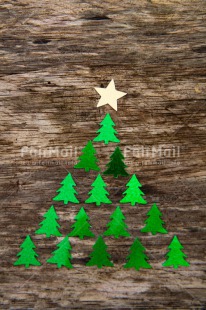 Fair Trade Photo Christmas, Colour image, Green, Peru, South America, Tree, Vertical, Wood