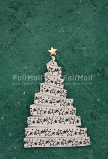 Fair Trade Photo Christmas, Colour image, Peru, South America, Star, Tree, Vertical