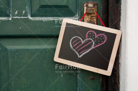 Fair Trade Photo Chalk, Colour image, Door, Green, Heart, Horizontal, Love, Marriage, Peru, Pink, South America, Valentines day, Wedding