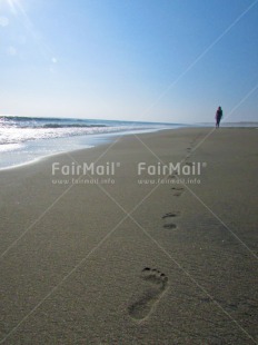 Fair Trade Photo Beach, Colour image, Condolence-Sympathy, Day, Emotions, Footstep, Freedom, Loneliness, One person, Outdoor, Peru, South America, Travel, Vertical