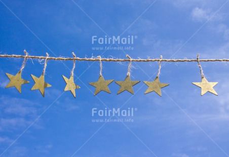 Fair Trade Photo Blue, Christmas, Colour image, Gold, Horizontal, Peru, Sky, South America, Star