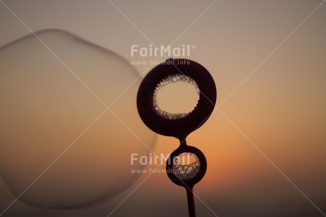 Fair Trade Photo Colour image, Dreaming, Horizontal, Peru, Soapbubble, South America, Sunset