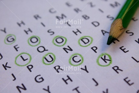 Fair Trade Photo Colour image, Exams, Good luck, Horizontal, Letter, Pencil, Peru, South America