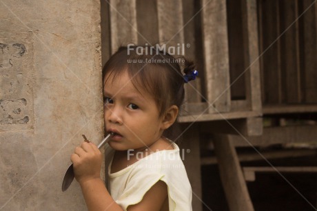 Fair Trade Photo Activity, Colour image, Horizontal, Looking at camera, One girl, People, Peru, Portrait halfbody, Rural, South America
