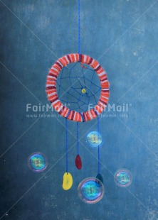 Fair Trade Photo Colour image, Dreamcatcher, Peru, Soapbubble, South America, Spirituality, Vertical