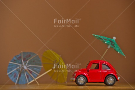 Fair Trade Photo Activity, Car, Colour image, Holiday, Horizontal, Indoor, Peru, Red, Seasons, South America, Studio, Summer, Transport, Travel, Travelling, Umbrella