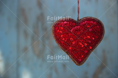Fair Trade Photo Blue, Christmas, Colour image, Fathers day, Hanging, Heart, Horizontal, Love, Mothers day, Peru, Red, South America, Valentines day, Vintage