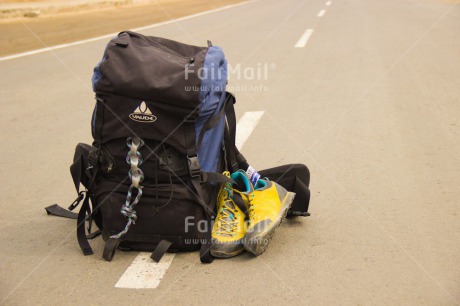 Fair Trade Photo Activity, Backpack, Colour image, Holiday, Horizontal, Peru, Road, South America, Street, Travel, Travelling