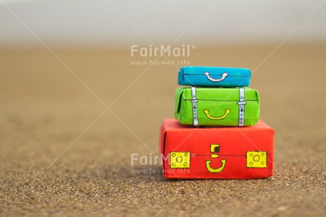 Fair Trade Photo Activity, Beach, Colour image, Good luck, Horizontal, Multi-coloured, New Job, New beginning, New home, Peru, Sand, Seasons, South America, Suitcase, Summer, Travel, Travelling