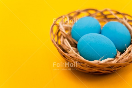 Fair Trade Photo Blue, Colour image, Colourful, Easter, Egg, Food and alimentation, Horizontal, Nest, Peru, South America, Yellow