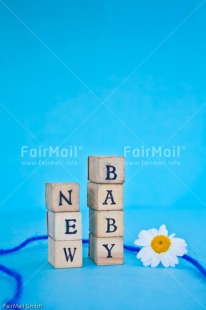 Fair Trade Photo Birth, Boy, Colour image, Daisy, Flower, Letter, New baby, People, Peru, South America, Text, Vertical