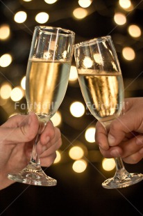 Fair Trade Photo Black, Colour image, Glass, Hand, Light, New Year, Night, Peru, South America, Vertical