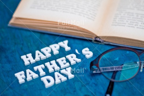 Fair Trade Photo Blue, Book, Colour image, Fathers day, Glasses, Horizontal, Letter, Peru, South America, Text