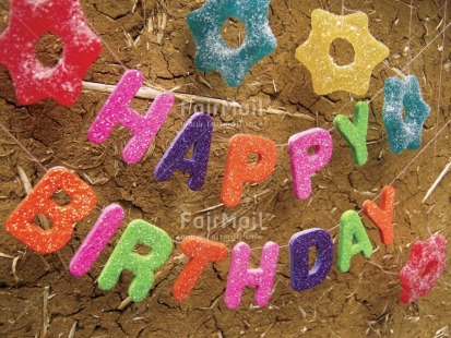 Fair Trade Photo Birthday, Closeup, Colour image, Colourful, Congratulations, Day, Horizontal, Letter, Outdoor, Party, Peru, South America, Sweets