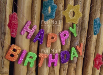 Fair Trade Photo Birthday, Closeup, Colour image, Colourful, Congratulations, Day, Horizontal, Letter, Outdoor, Party, Peru, South America, Sweets