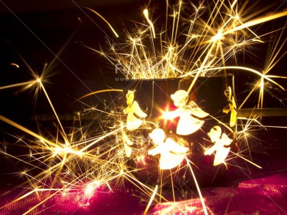 Fair Trade Photo Angel, Candle, Christmas, Colour image, Firework, Flame, Horizontal, Indoor, New Year, Peru, South America, Tabletop