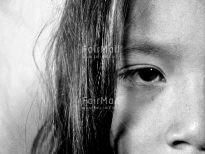 Fair Trade Photo Activity, Black and white, Closeup, Emotions, Horizontal, Looking away, One girl, People, Peru, Portrait headshot, Sadness, South America